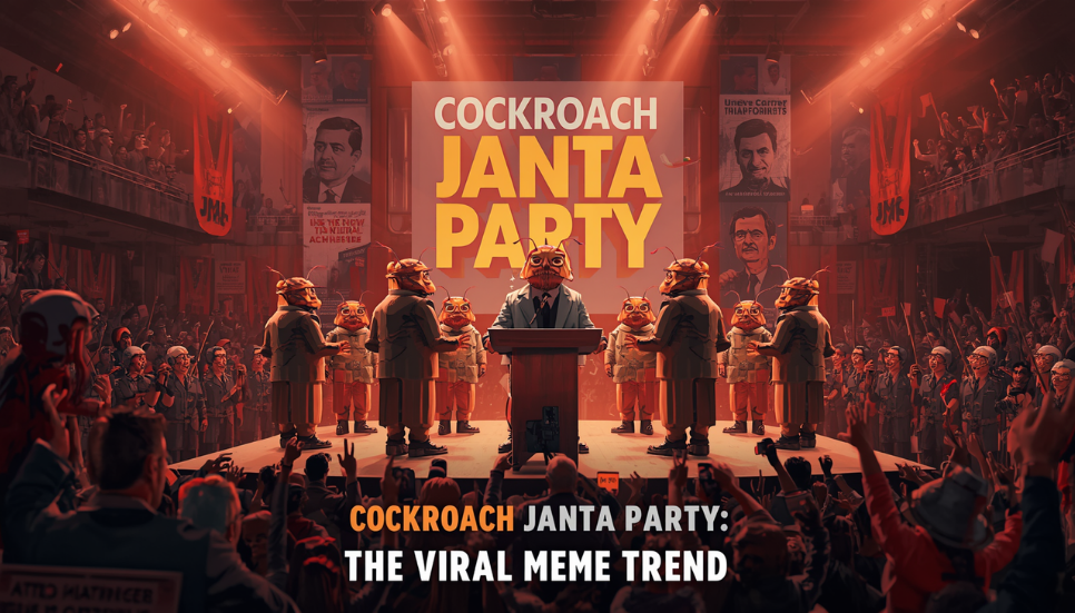 Cockroach Janta Party viral political meme internet meme trend political meme trend AI meme trend viral internet controversy social media meme trend funny political memes Instagram meme trend