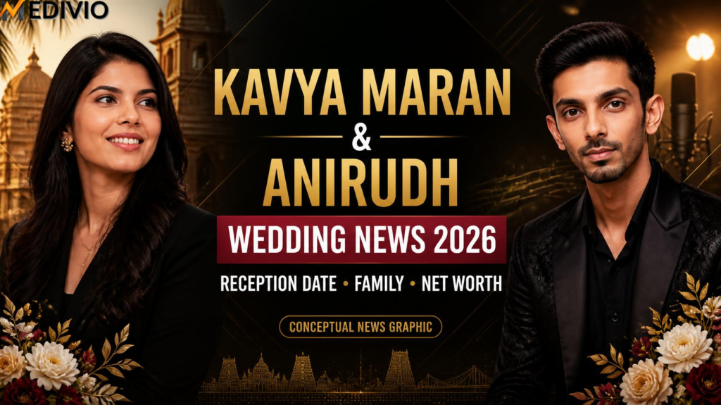 Kavya Maran and Anirudh Ravichander wedding news 2026 featuring reception updates and family details.